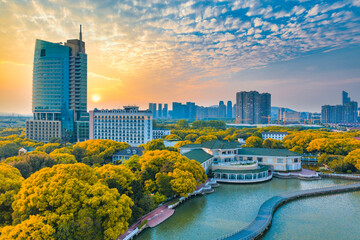 Scenery of Tai Lake scenic spot, Wuxi City, Jiangsu Province, China
