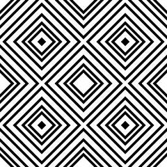 Design seamless monochrome background with rhombuses on a white background.