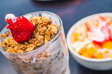 Platos de menu restaurante