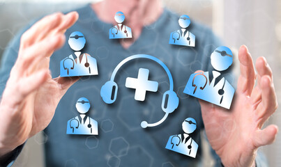 Concept of online medical support