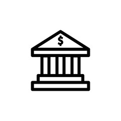 bank icon logo illustration design