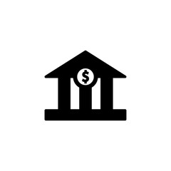 bank icon logo illustration design