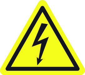 Electrical warning sign