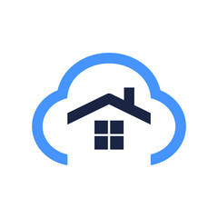 
Vector graphics .
Creative illustration of a house in the cloud.