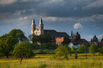 Evening landscape at Sumuleu (Csiksomlyo), Miercurea Ciuc, Harghita county, Romania