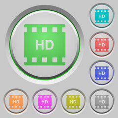 HD movie format push buttons