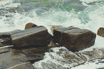 rocks on the atlantic coast, Galicia, Spain
