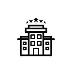 hotel icon logo illustration design