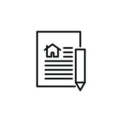 Property valuation icon design isolated on white background. Vector illustration