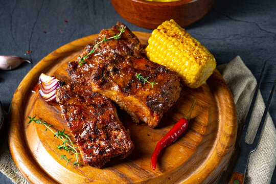 tender spare ribs from the grill