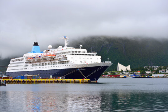 MS Saga Sapphire Is Cruise Ship Owned And Operated By Cruise Line, Saga Cruises II Ltd. Tromso, Norway