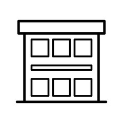 building - hotel building icon vector design template