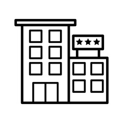 building - hotel building icon vector design template