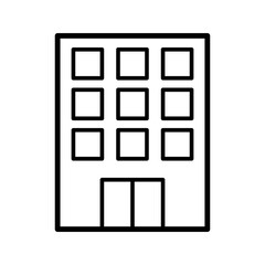 building - hotel building icon vector design template