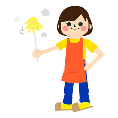 家事をする女性