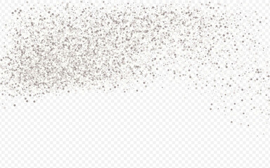 White Dust Bright Transparent Background. Art 