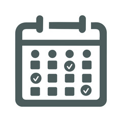 Appointment, calendar, event, schedule icon / gray color