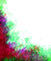 Obraz premium Abstract watercolor background. Abstract colorful digital art painting 