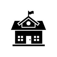 school icon logo illustration design