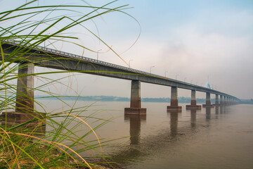 The Bridge over the Mekong River, Thai-Laos border crossing, Mukdahan, Thailand