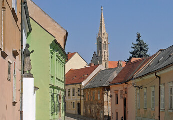 Fototapeta na wymiar Old Town Houses in Bratislava, Slovakia