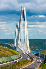 Fototapeta premium Yavuz Sultan Selim Bridge in Istanbul, Turkey.