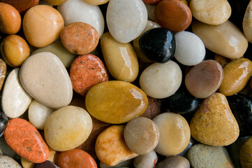 Color sea stones