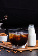 coffee with almond milk