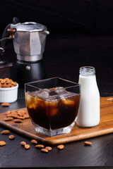 coffee with almond milk