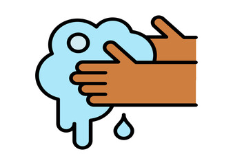 Obraz premium Washing Hands Icon