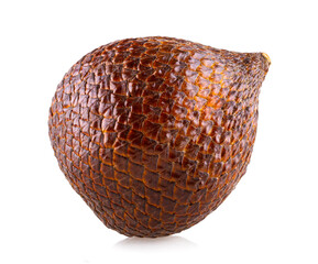 Salak (Salacca zalacca) or Snake fruit isolated on wooden background