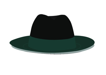 fedora hat icon logo design illustration