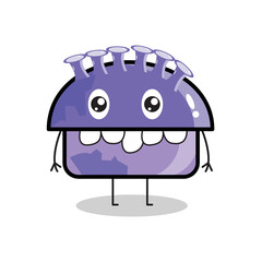 illustration vector of cute cartoon monster character , unique shape and expressions. good for kids product include books cover , wallpaper, school stuff cover etc.