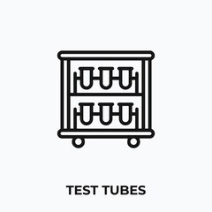 test tubes icon vector. chemistry sign symbol