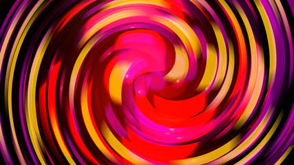 Obraz premium Beautiful abstract spiral purple glowing shiny color texture blurred with bokeh effect from circles and lines, geometric shapes and copy space. The background. Vector illustration