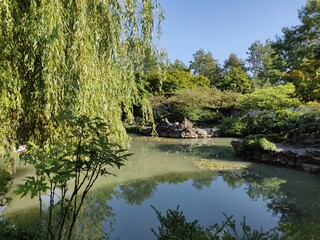 Fototapeta na wymiar Chinese garden lake