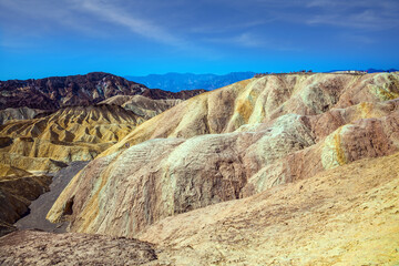 Desert at the dry lake bottom