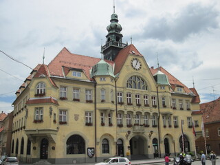 Obraz premium Beautiful building of the town hall in Ptuj, Slovenia