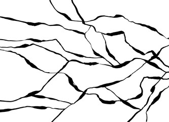 Art abstract marble print template in black and white. Vector illustration.