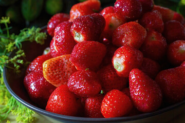 Strawberries grocery shopping