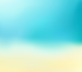 Beach sea and sun. Summer vector travel background.  Abstract blurred gradient background. Summer vector travel design. Vector illustration for travel concept