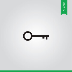Key vector icon, simple sign for web site and mobile app.