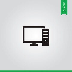 Computer vector icon, simple sign for web site and mobile app.