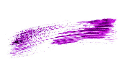 Purple lipstick swatch isolated on white background