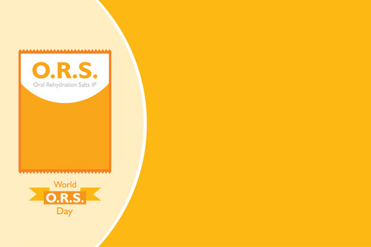 Vector illustration for World ORS day observed on 29th July