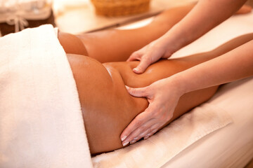 Gluteal and upper thigh area massage