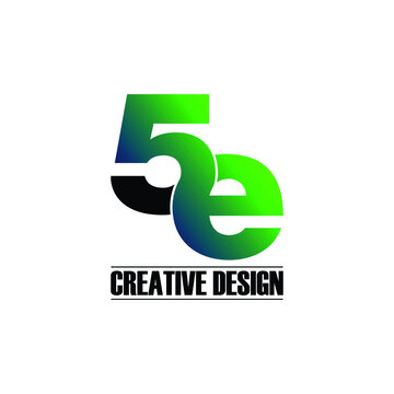 Letter 5e logo icon design vector. monogram logo vector illustration.