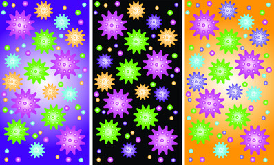 abstract colorful background with starlight pattern
