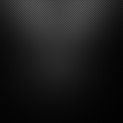 Naklejka na ściany i meble Perforated Black Leather Surface. Luxury Abstract Background. 3D Render.