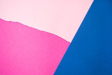 Bright pink, pastel pink and classic blue background. Bright colorful background.